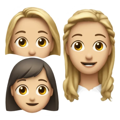 Three vertical video clips next to each other, with the center one bigger than the other two. The center one should have a play button in the middle sticker