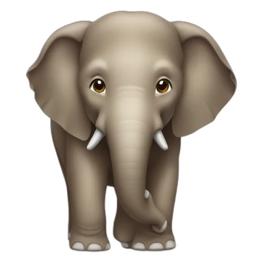 Brown Asian Elephant sticker