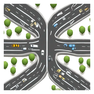 intersection road sticker