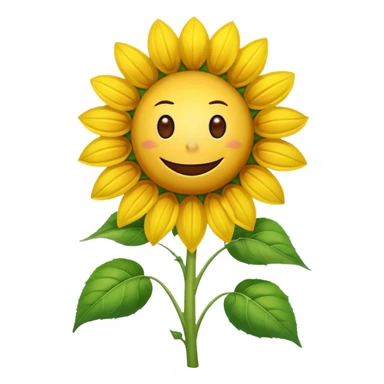 An exact  picture of the sunflower from Plants vs. Zombies sticker