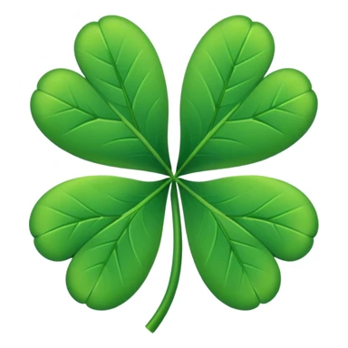 Make a Emoji of five leaf clover only not the lipstick only the 5 leaf clover sticker
