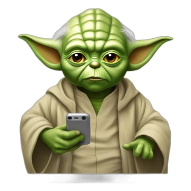 Maître Yoda au téléphone sticker