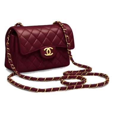 Chanel Dark red bag sticker