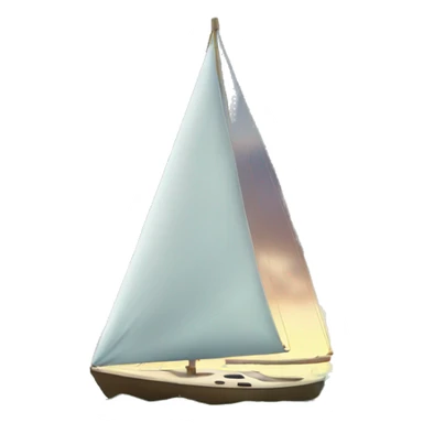 A sailboat on the sea sticker