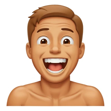 dude chocking himself laughing it off sticker