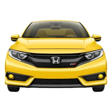 honda civic yellow sticker