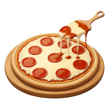 part de pizza au poulet séparés  sticker