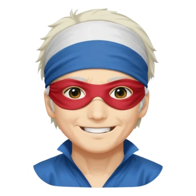 сделай стикер в стиле аниме магическая битва с сатору годжу с русскими фразами sticker