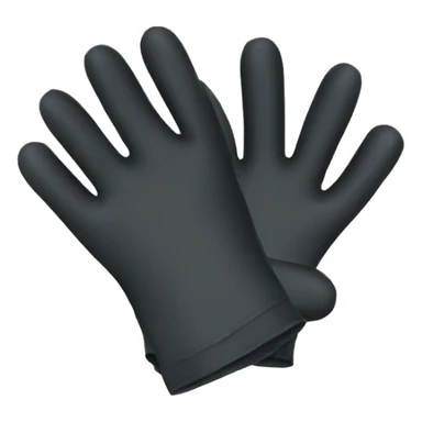 Black Vinyl Disposable Gloves sticker