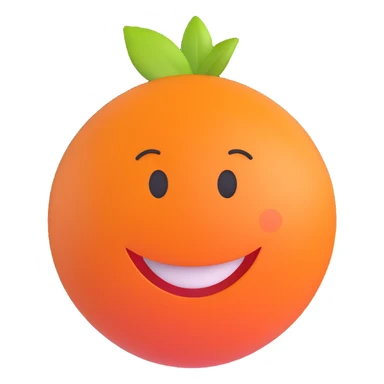 3D smiley emoji, round shape, orange color, with text 'kész', satisfied face sticker