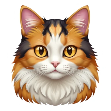 Calico cat full body hazel eyes sticker