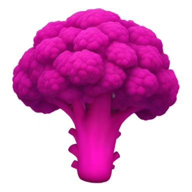 Hot pink ombre broccoli  sticker