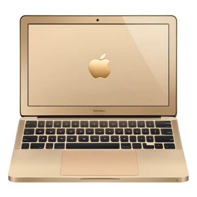 beige gold macbook laptop sticker