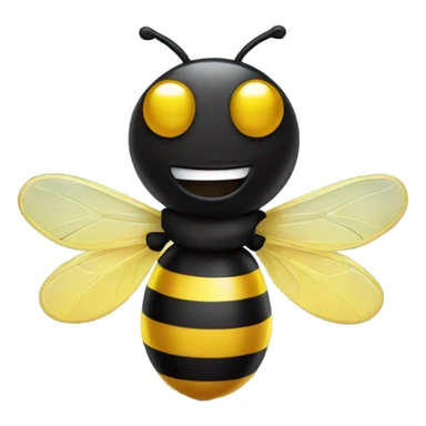 Disco dancing bee sticker