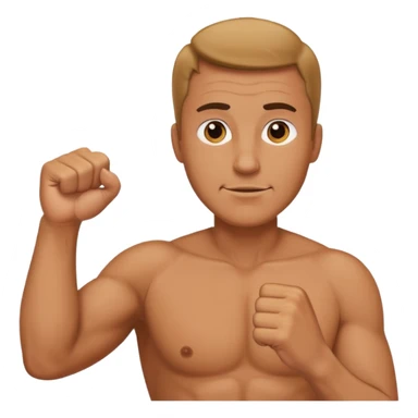 papa con puño ariba de like sticker