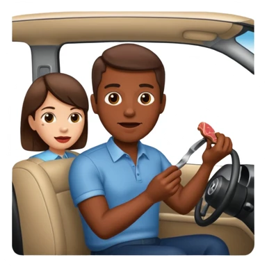 Steak driving sticker