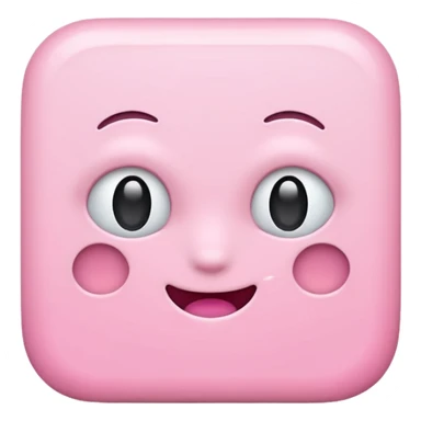 simple girly pink square sticker