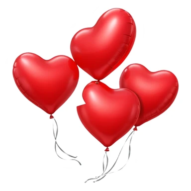Balloons with a heart sticker