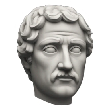 Stoic statue man sticker