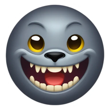 seal-in-vampire-custume-and-fangs-upper-body sticker