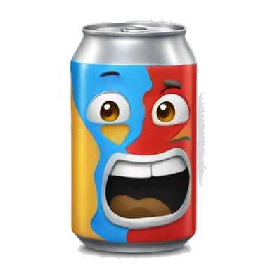 talking beer can sticker