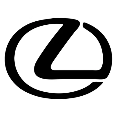 Lexus logo, minimal and bold, suitable for app icon sticker
