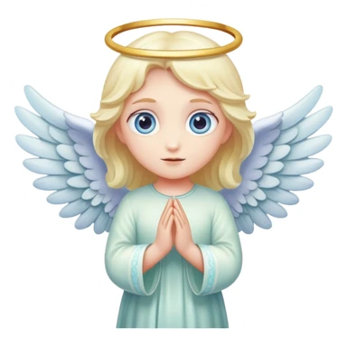 pastel angel with three eyes and four wings  sticker