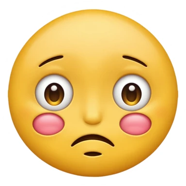 embarrased yellow emoji sqeezing eyes shut sticker