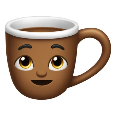 Tasse de Noël marron sticker