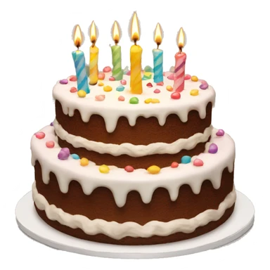 Happy birthday cake sticker