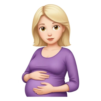 Pregnant white women sticker