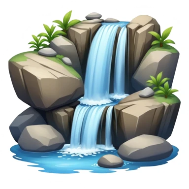 Waterfall sticker