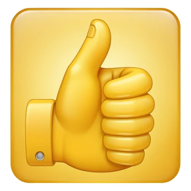 A thumbs up emoji sticker