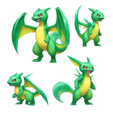Batch of Shiny Colorful Sparkle-Fakémon-Pokémon-Adoptables Full Body sticker