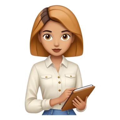 female fashion designer sticker