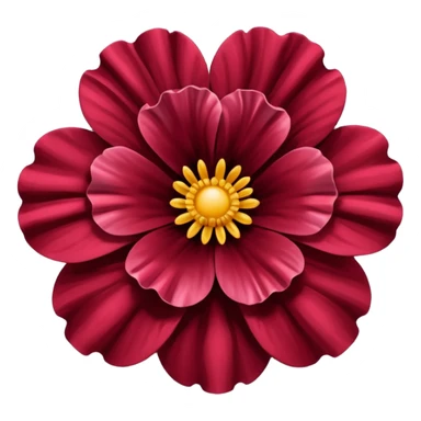 Burgundy flower sticker