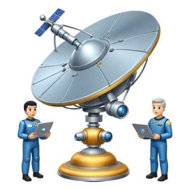 satellite qui observe plein d’unités sticker