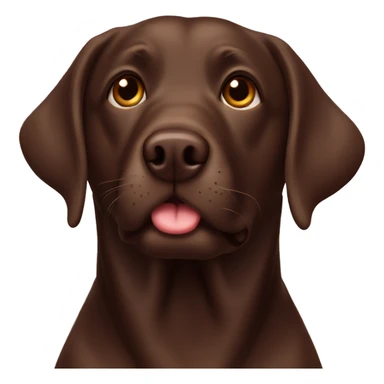Chocolade labrador sticker