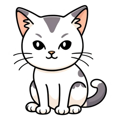 Depressed cat  sticker