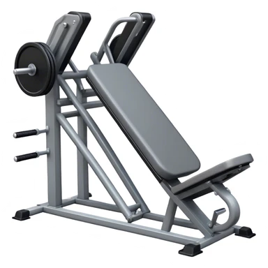 lying-down leg-press machine sticker