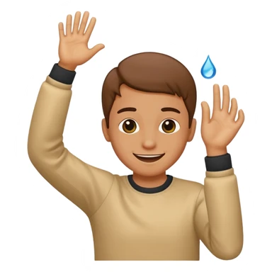 a person making the dab  sticker