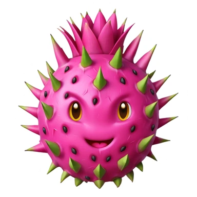 animal dragon fruit sticker