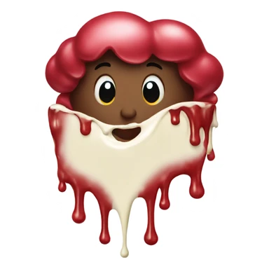 Cherrys dripping milk  sticker
