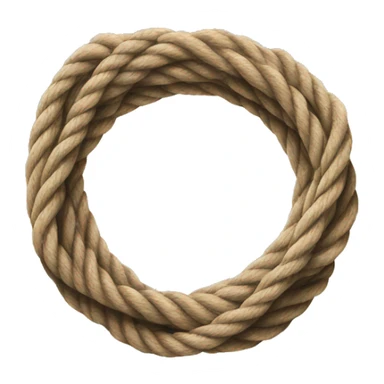 Rope tied in a circle sticker