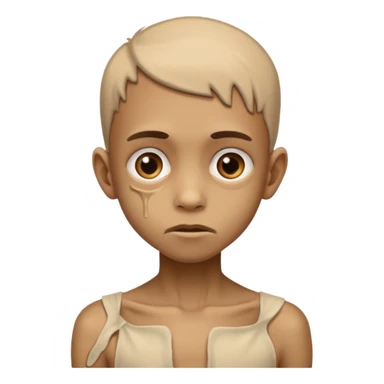 criança desnutrida sticker