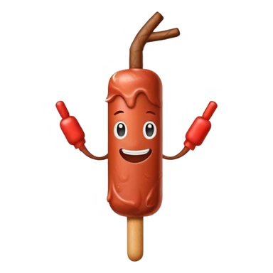 Beef stick happy  sticker