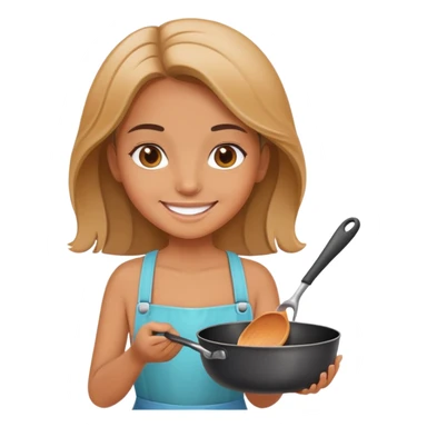 Girl with Pan sticker