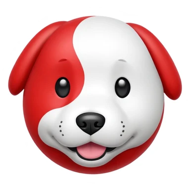 Dog ball toy sticker