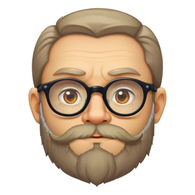 Dmitry Goblin Puchkov, Russian man with glasses and beard sticker