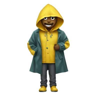 Money in a raincoat sticker